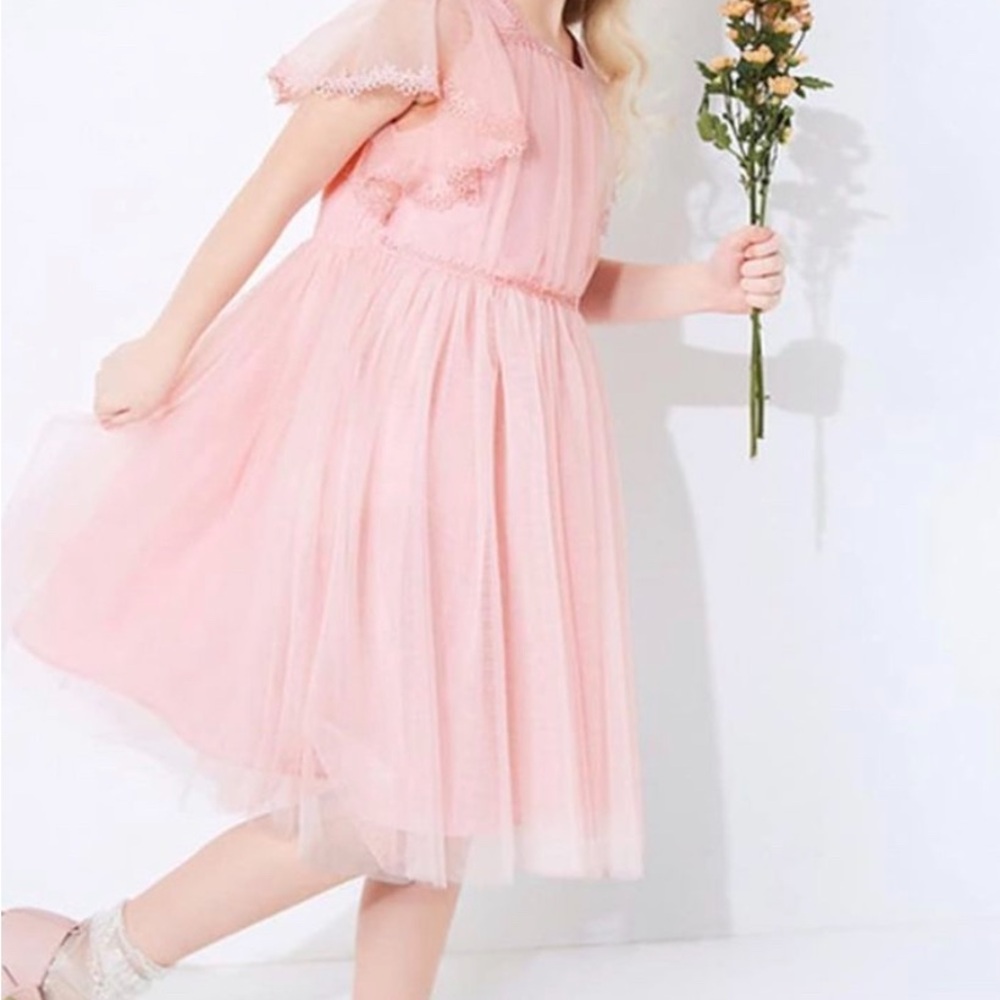 Elegant Blush Kids Formal Dress